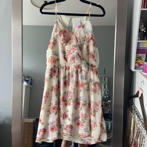 No Boundaries Floral Racerback Minidress Sz XXL